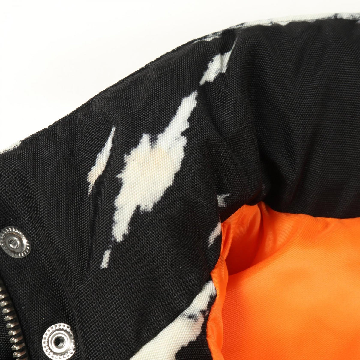 CELINE Nylon Tie-Dye Blouson Jacket Black/White Size 46