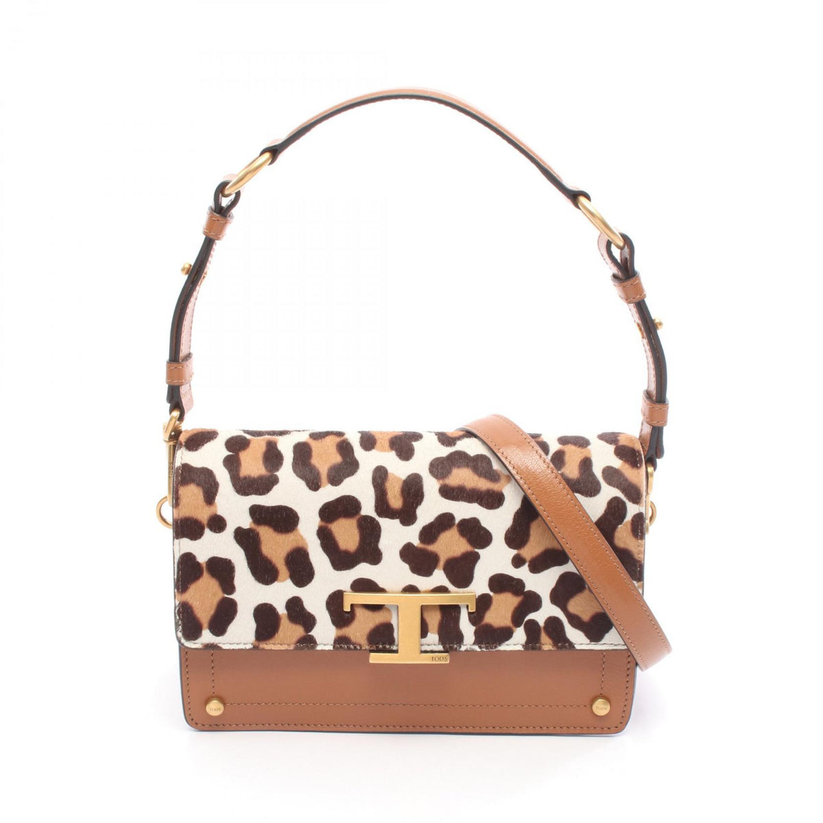 TOD'S T Timeless Leather Bag Brown