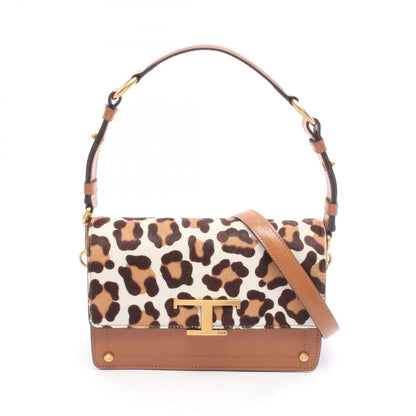TOD'S T Timeless Leather Bag Brown