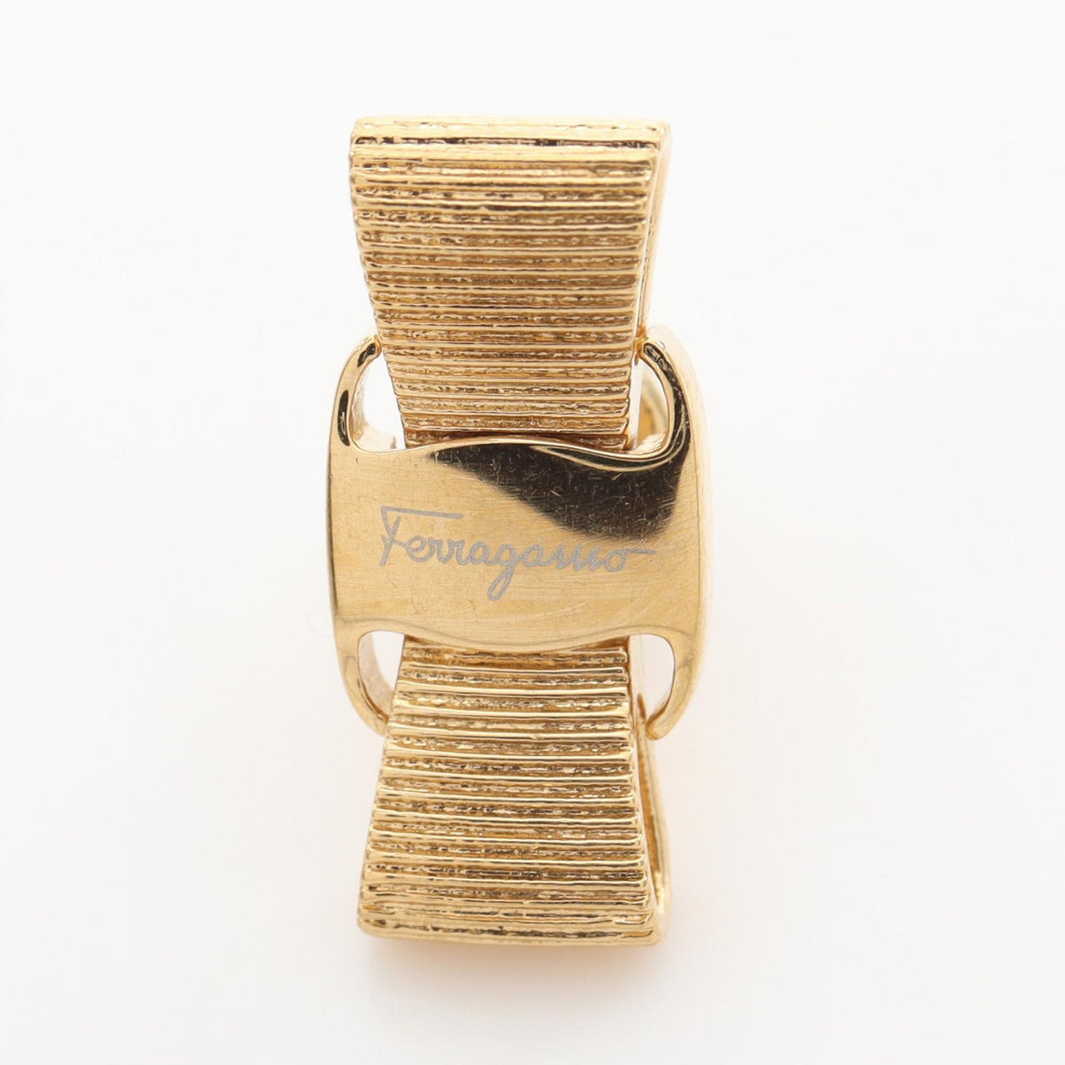 Salvatore Ferragamo Vara Earrings Gold