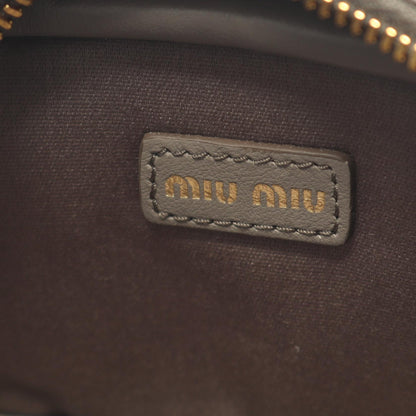 Miu Miu Micro Bag Leather Charm Gray
