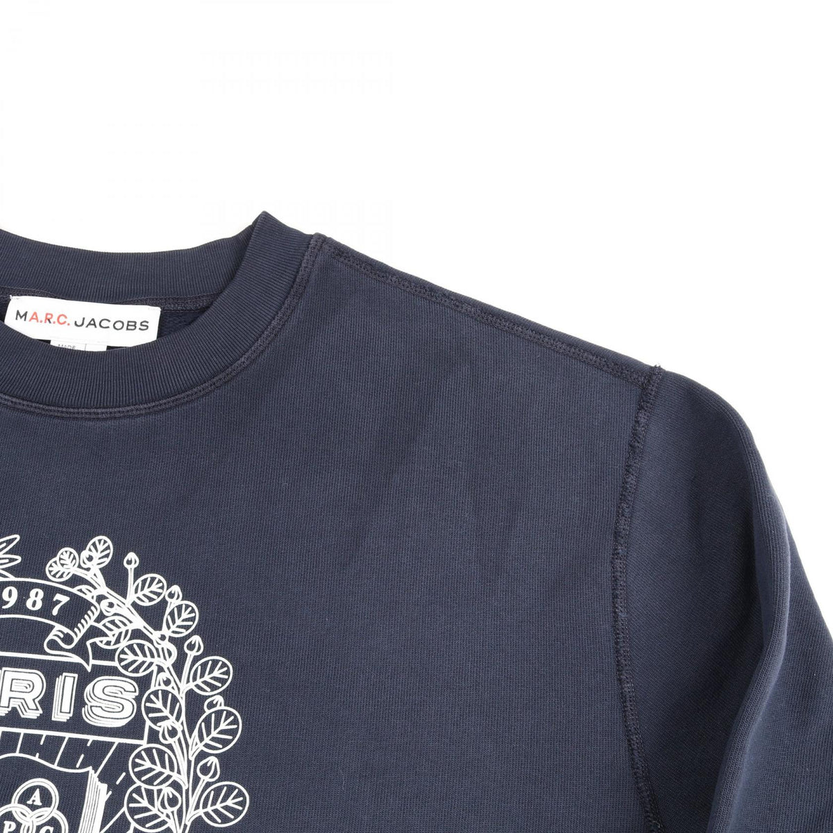 MARC JACOBS x A.P.C. The Mens Paris Crewneck Marc Sweatshirt Navy Size XS
