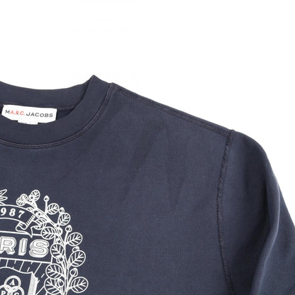 MARC JACOBS x A.P.C. The Mens Paris Crewneck Marc Sweatshirt Navy Size XS