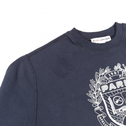 MARC JACOBS x A.P.C. The Mens Paris Crewneck Marc Sweatshirt Navy Size XS