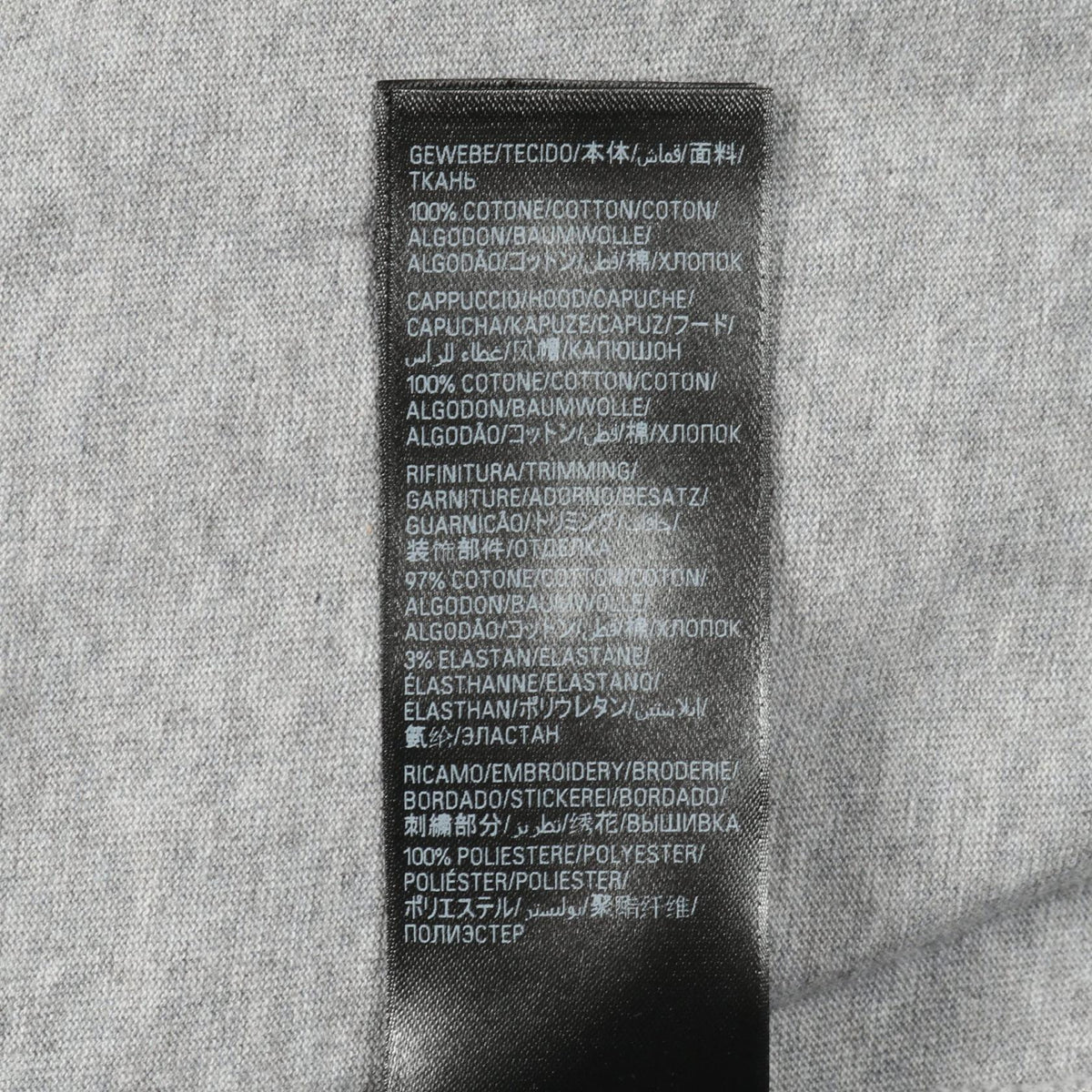 BALENCIAGA Incognito Hooded Layered T-Shirt Gray Size 1