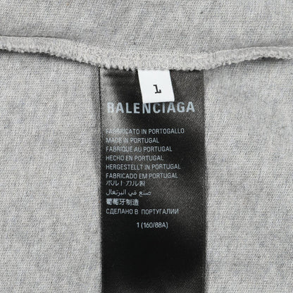 BALENCIAGA Incognito Hooded Layered T-Shirt Gray Size 1