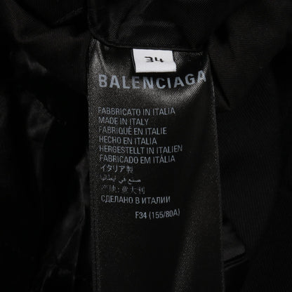 BALENCIAGA Nylon Blazer Black Size 34