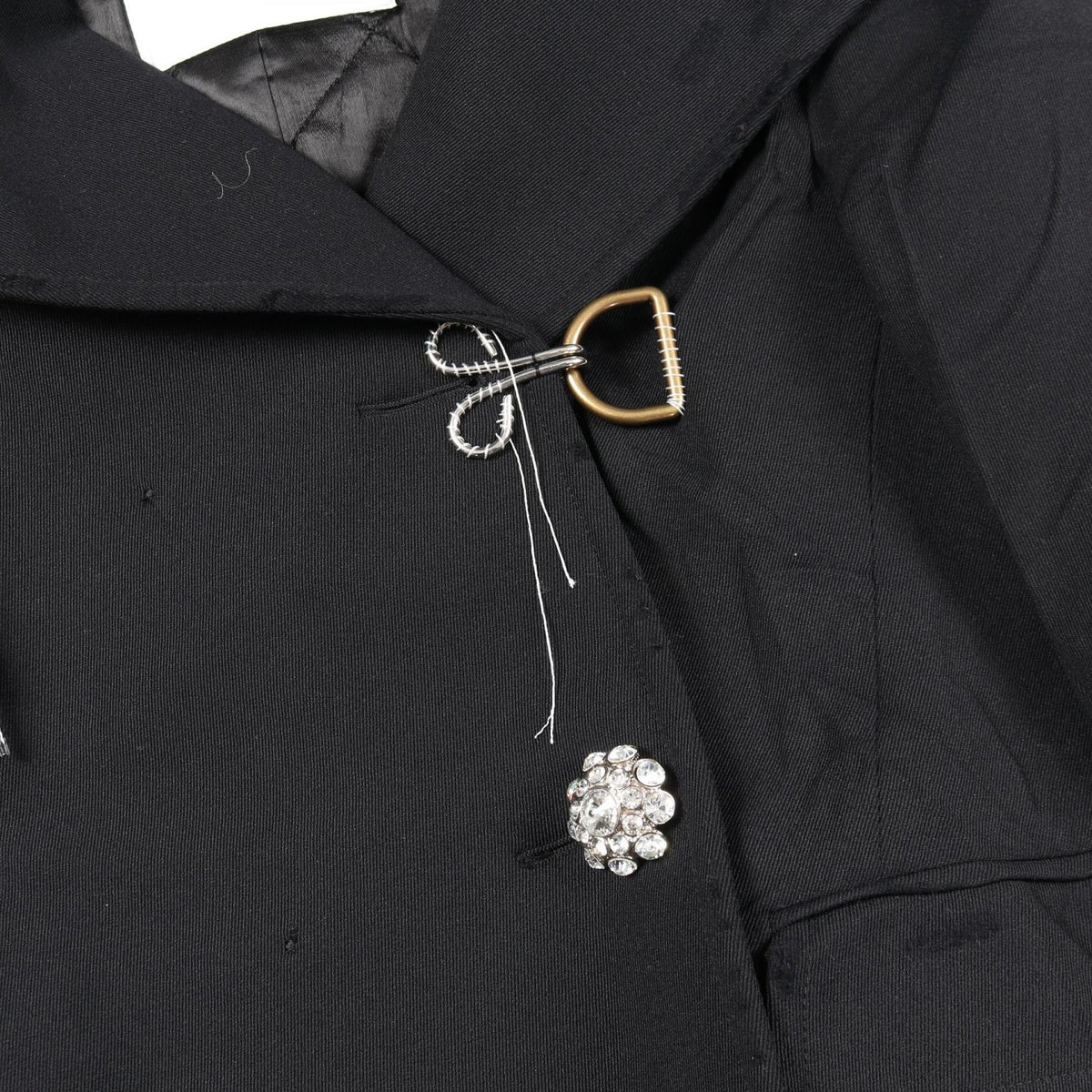 BALENCIAGA Nylon Blazer Black Size 34