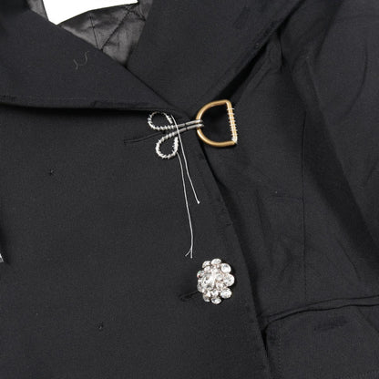 BALENCIAGA Nylon Blazer Black Size 34