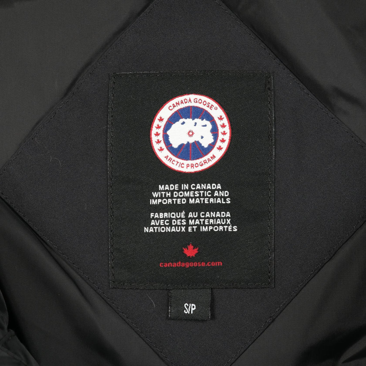 CANADA GOOSE Black Nylon Mackenzie Parka Down Jacket Size S