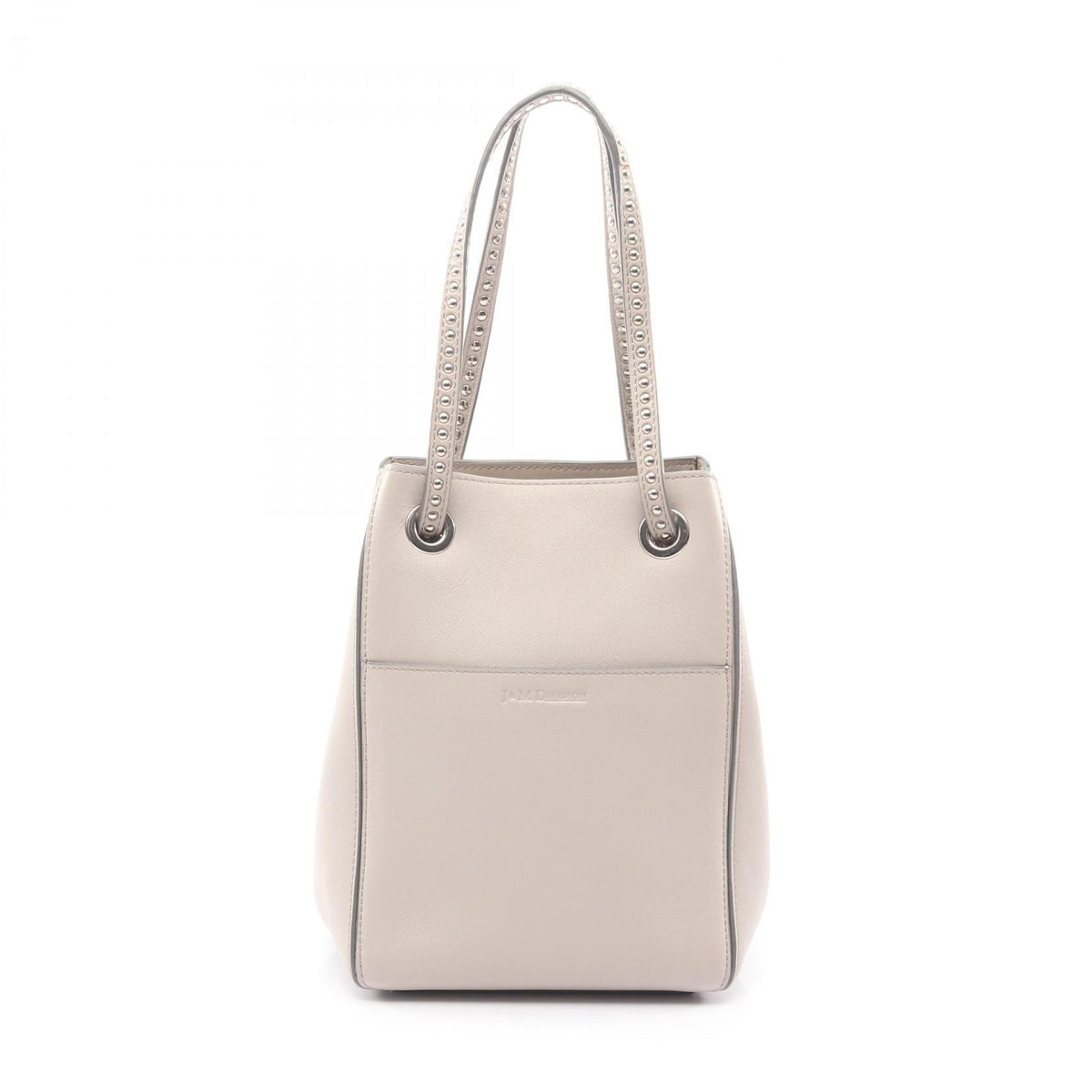 J&M Davidson Beige 2x4 Leather Handbag