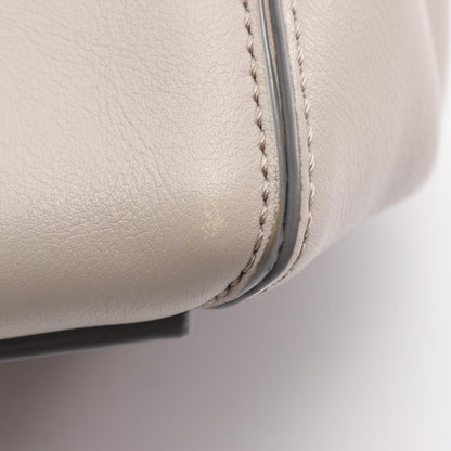 J&M Davidson Beige 2x4 Leather Handbag