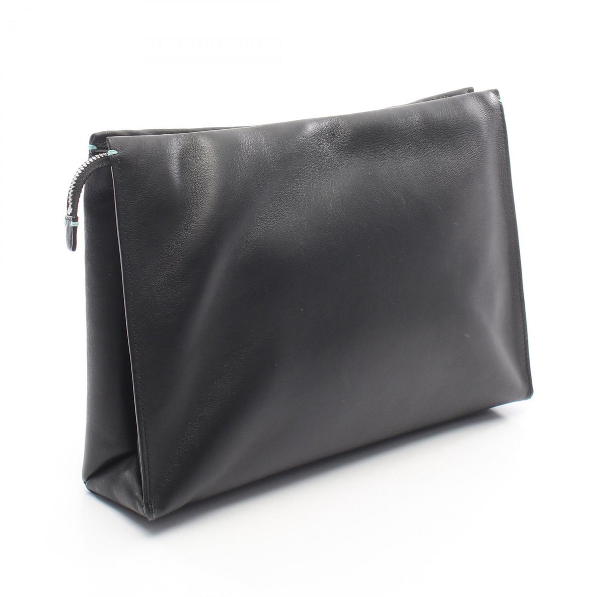 TIFFANY&CO Large Shopping Pouch Bag Black