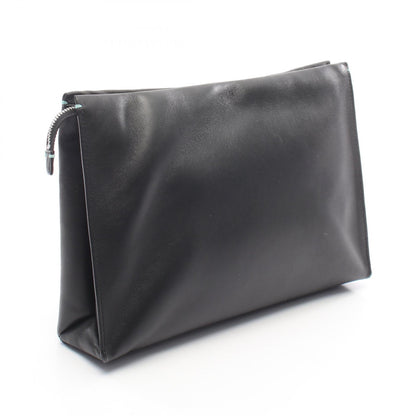 TIFFANY&CO Large Shopping Pouch Bag Black