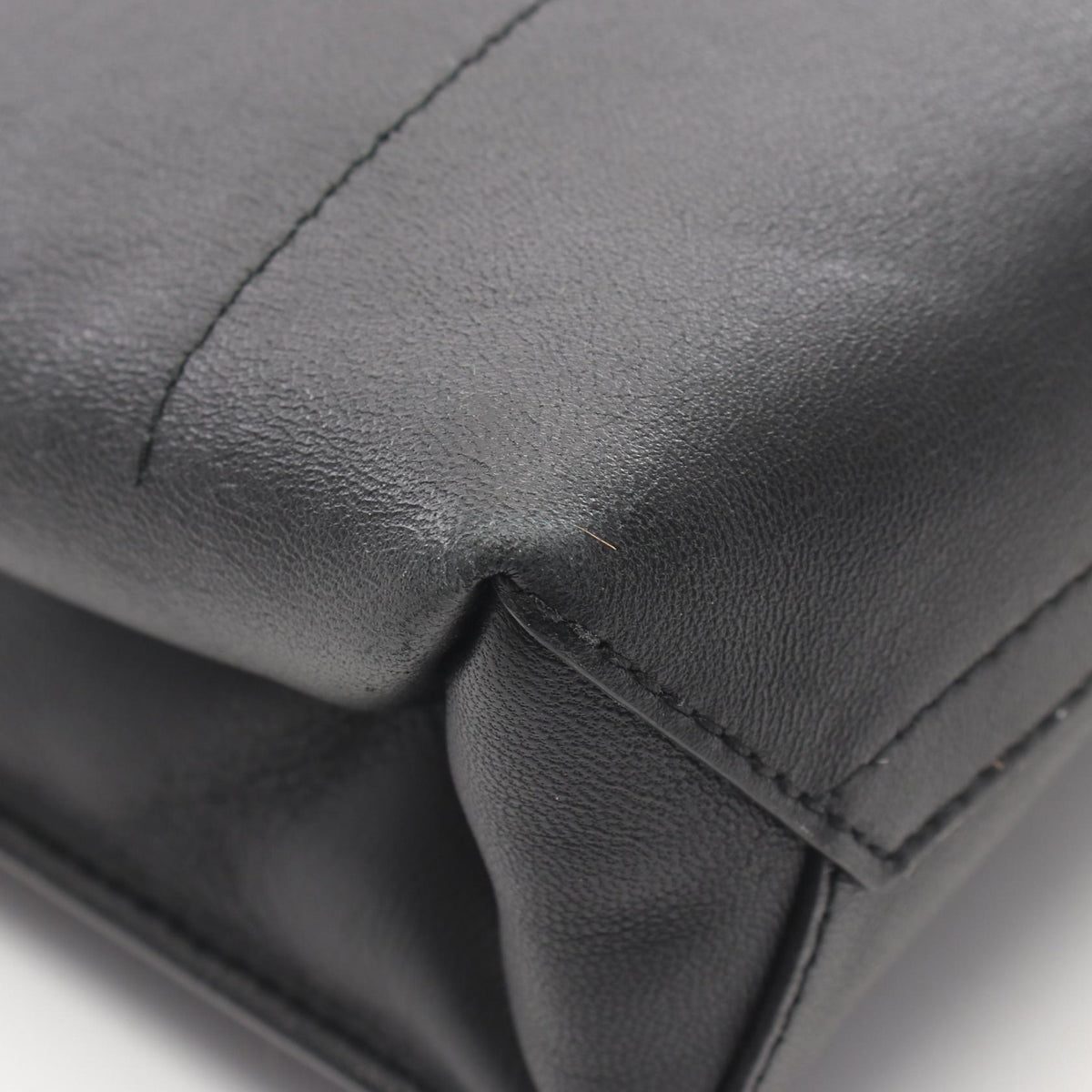 TIFFANY&CO Large Shopping Pouch Bag Black