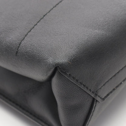 TIFFANY&CO Large Shopping Pouch Bag Black