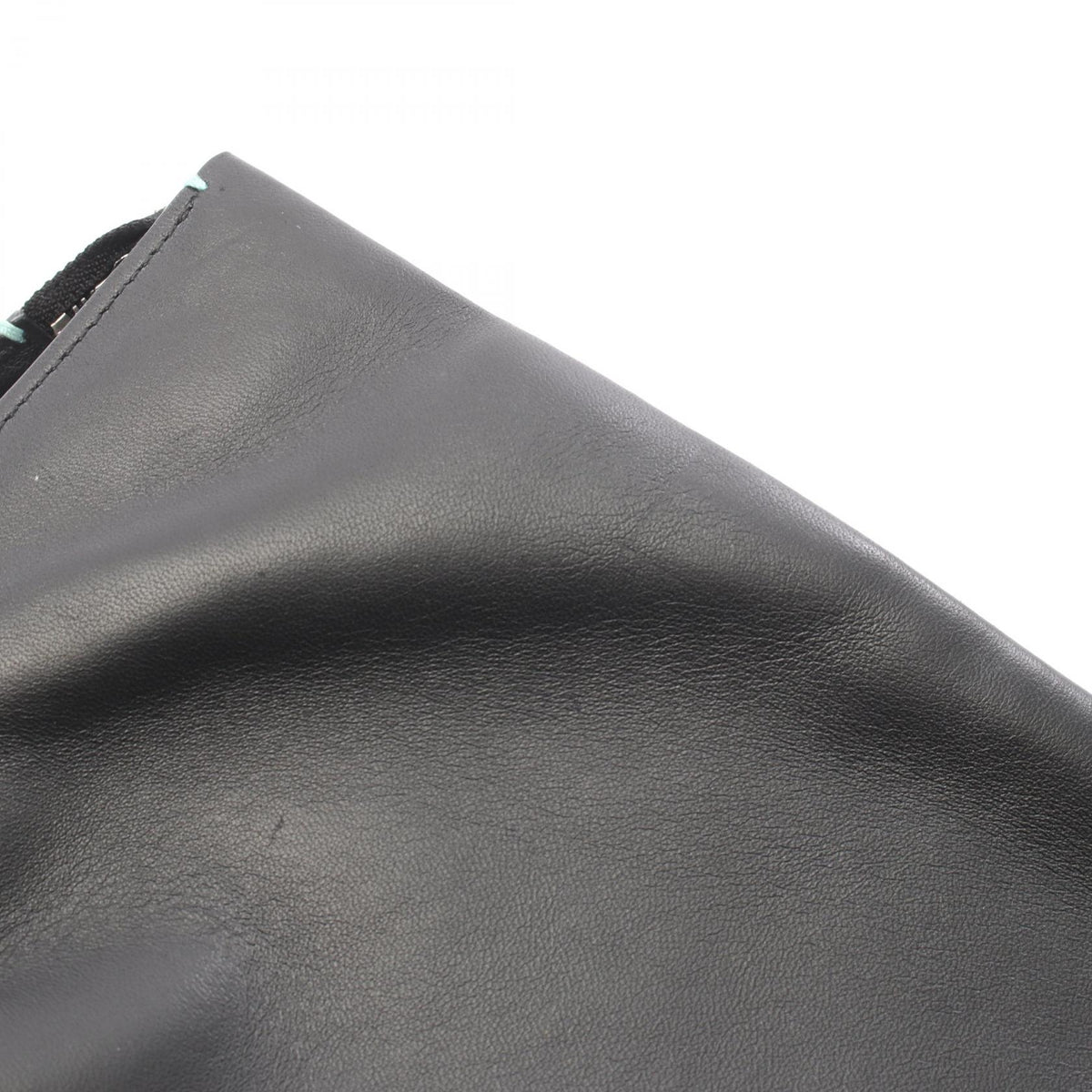 TIFFANY&CO Large Shopping Pouch Bag Black