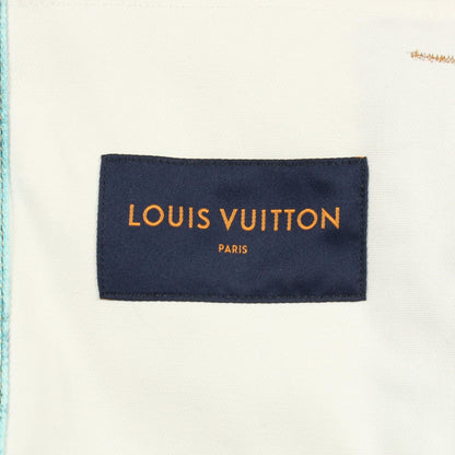 LOUIS VUITTON LV Spray Cotton Denim Jacket White Size 46