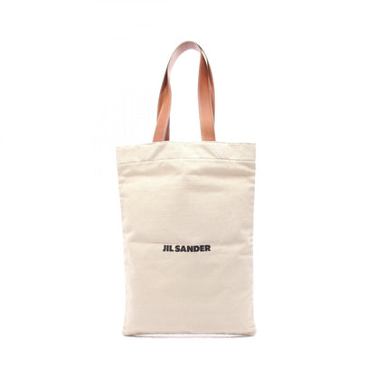 JIL SANDER FLAT SHOPPER Canvas Bag Beige