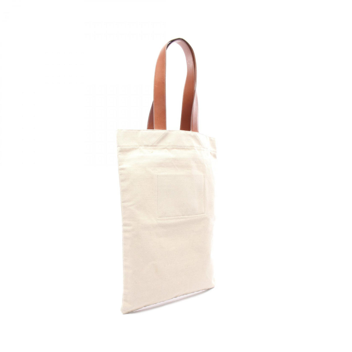 JIL SANDER FLAT SHOPPER Canvas Bag Beige
