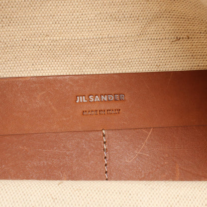 JIL SANDER FLAT SHOPPER Canvas Bag Beige