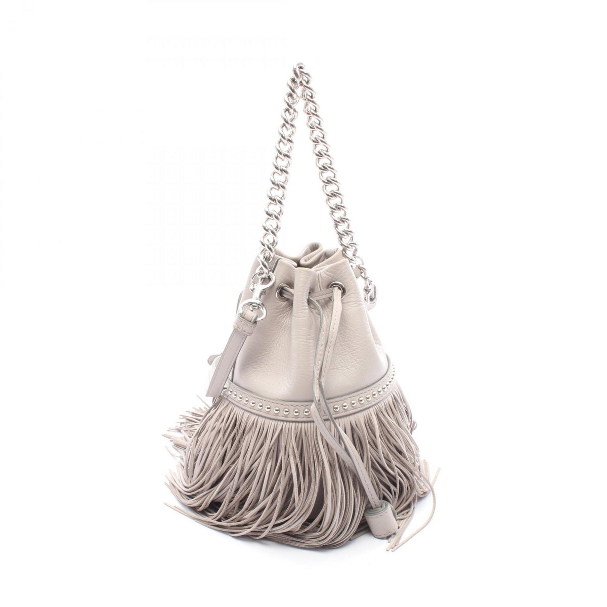 J&M Davidson Fringe Carnival Mini Bag Gray