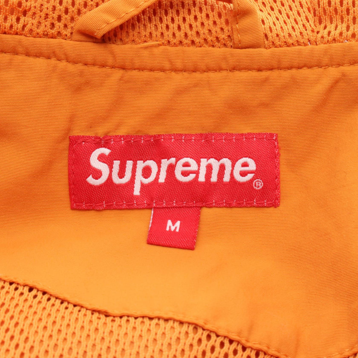 Supreme Applique Hooded Track Jacket Nylon Orange Size M