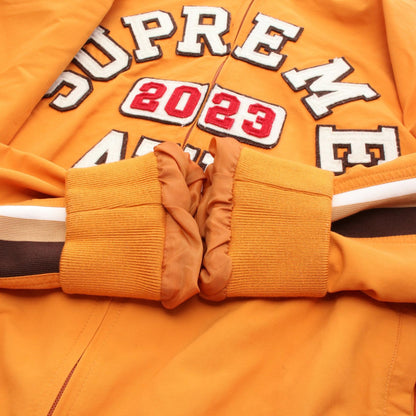 Supreme Applique Hooded Track Jacket Nylon Orange Size M