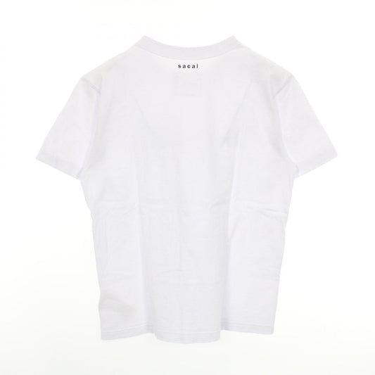 Sacai White Cotton T-Shirt Size 2