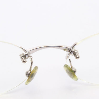 CARTIER Rimless Eyeglasses Brown