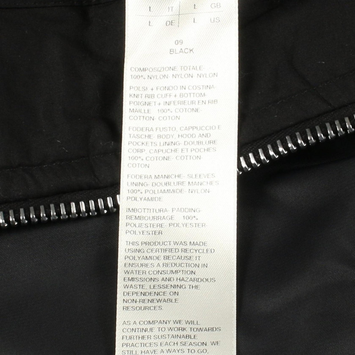 DRKSHDW Gimp Nylon Hooded Jacket Black Size L
