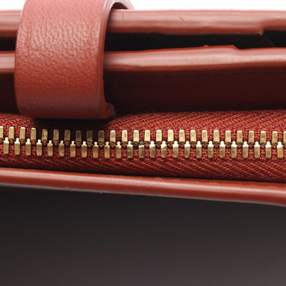 BOTTEGA VENETA Leather Bifold Wallet Red