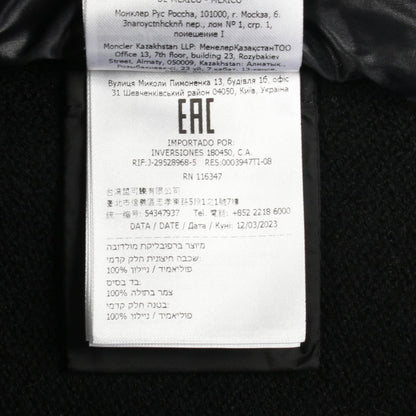 MONCLER GRENOBLE Nylon Wool Jacket Black Size M