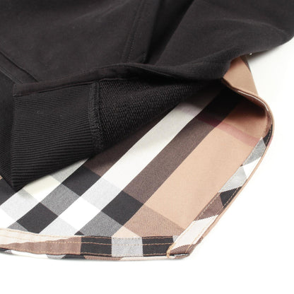 BURBERRY Nova Check Cotton Hoodie Black Multicolor Size S