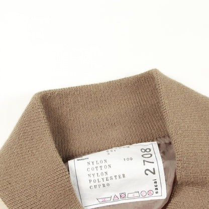 Sacai Nylon Twill Mix Blouson Military Jacket Beige Size 3