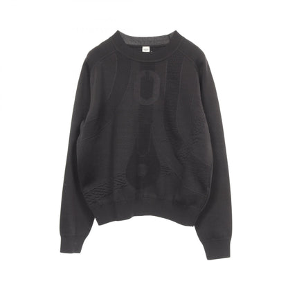 HERMES Silk Sweater Black Size 38