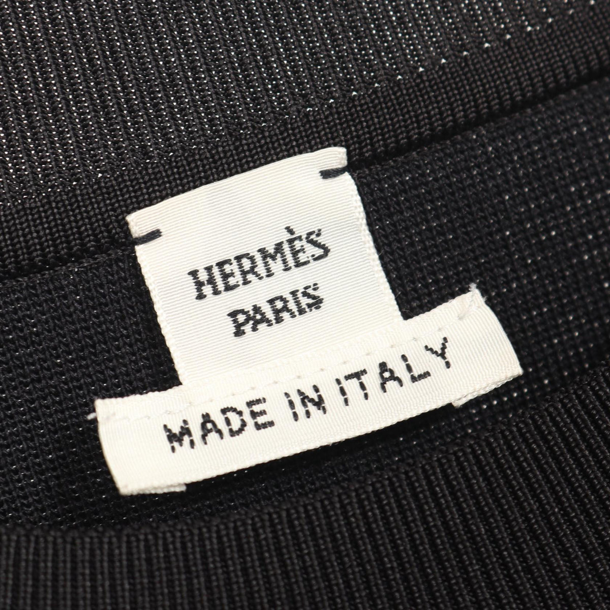 HERMES Silk Sweater Black Size 38