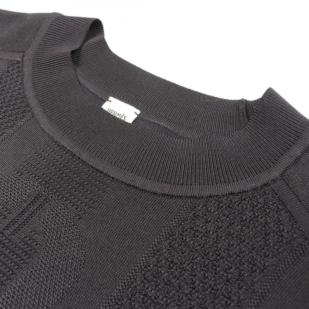 HERMES Silk Sweater Black Size 38