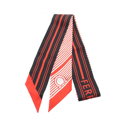 Salvatore Ferragamo Silk Stripe Scarf