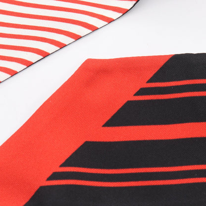 Salvatore Ferragamo Silk Stripe Scarf