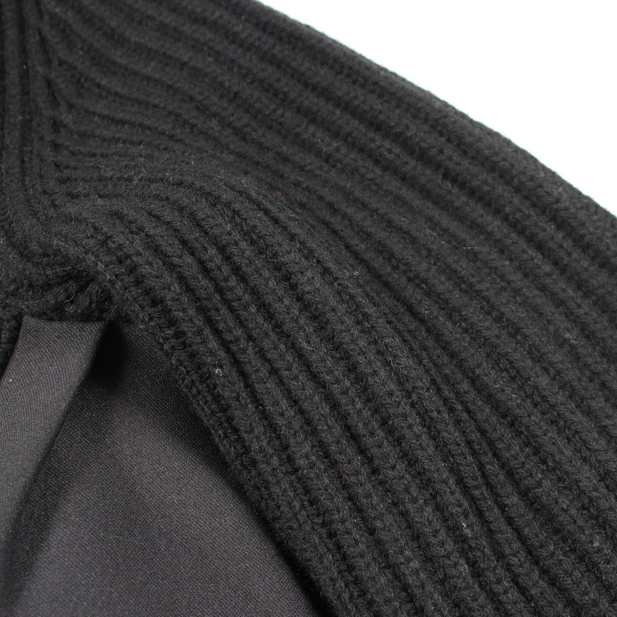 Sacai Black Wool Paneled Asymmetric Dress Size 2