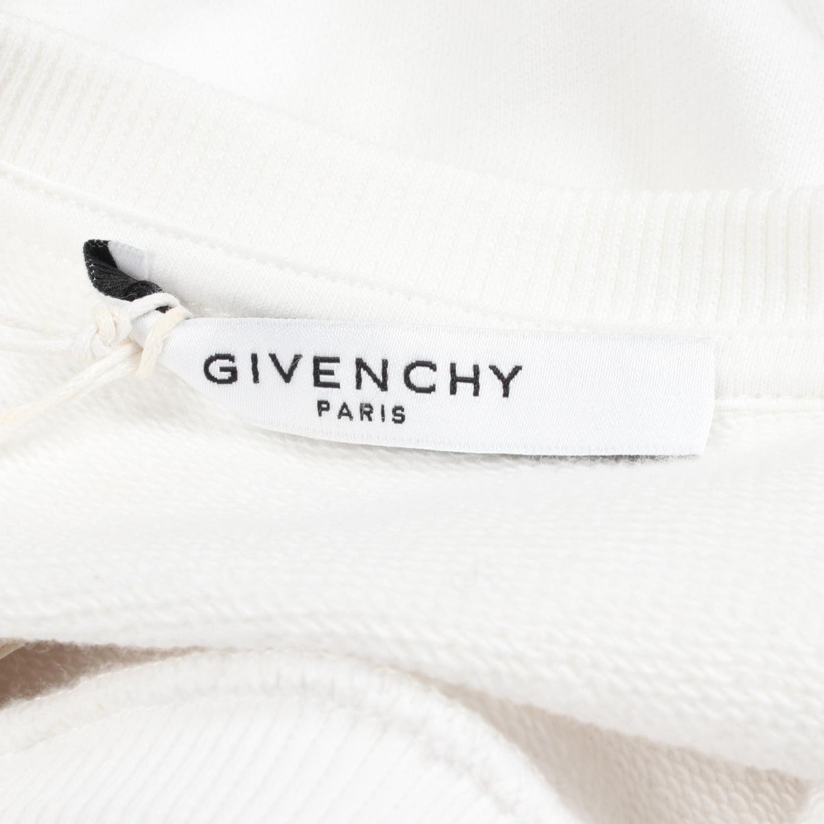 GIVENCHY Rainbow Logo Crewneck Sweatshirt White Size XXL
