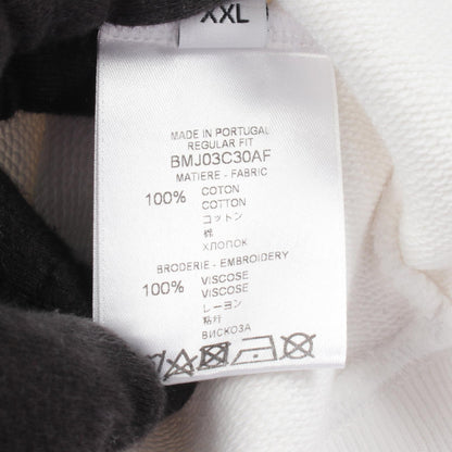 GIVENCHY Rainbow Logo Crewneck Sweatshirt White Size XXL