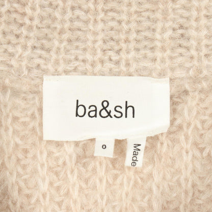 ba&sh Alpaca Nylon Mohair Half-Zip Sweater Beige Size 0