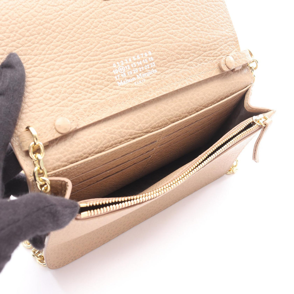 Maison Margiela 11 Large Leather Shoulder Bag Beige
