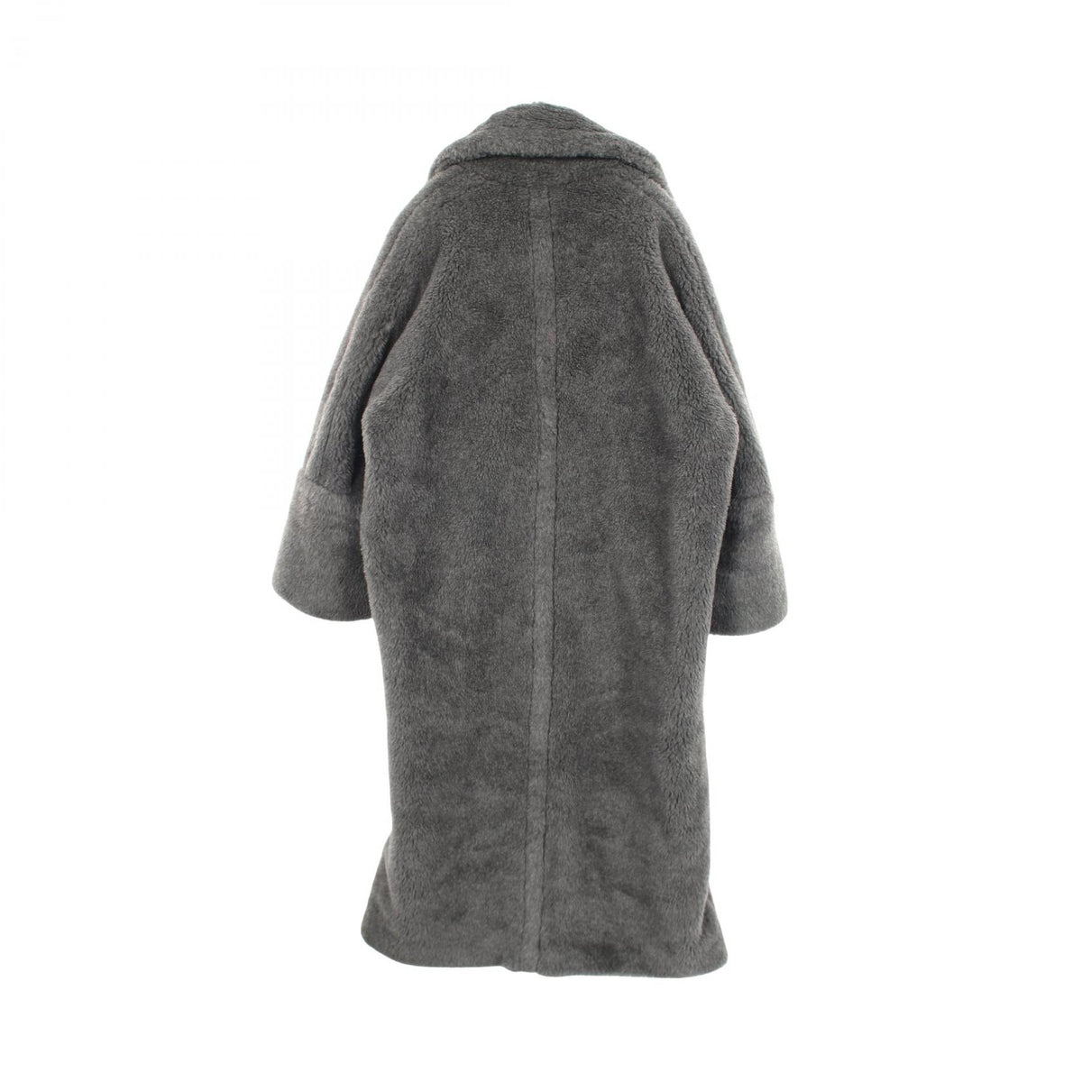 MAX MARA Gray Wool Alpaca Teddy Bear Coat Size S