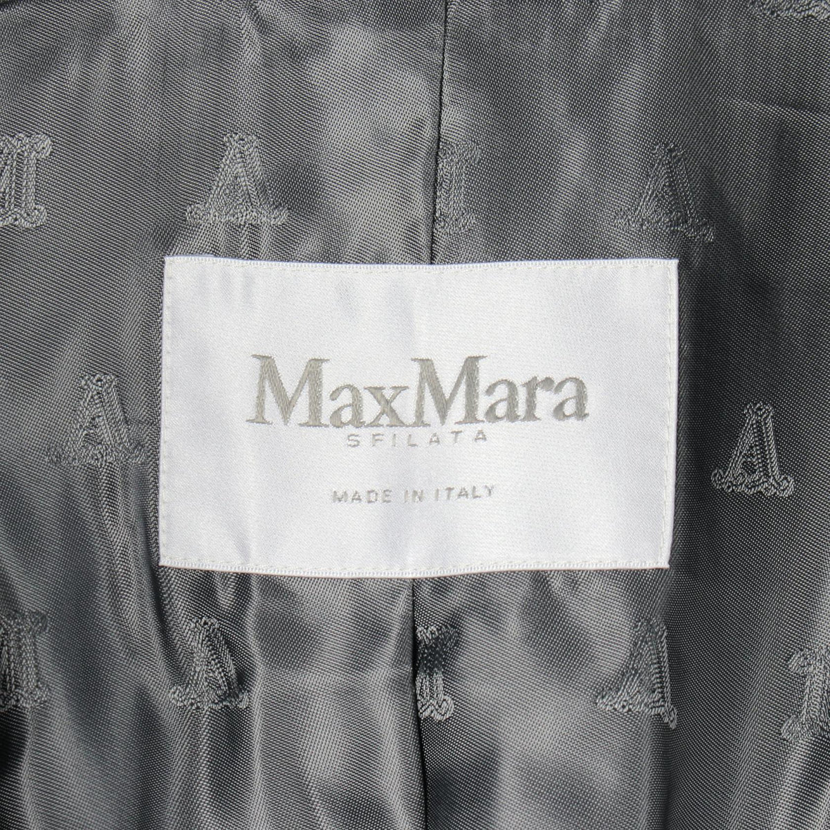 MAX MARA Gray Wool Alpaca Teddy Bear Coat Size S