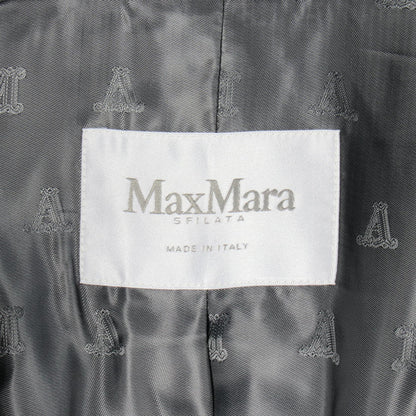MAX MARA Gray Wool Alpaca Teddy Bear Coat Size S