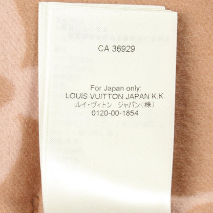LOUIS VUITTON Giant Monogram Hooded Wrap Wool Coat Size 38