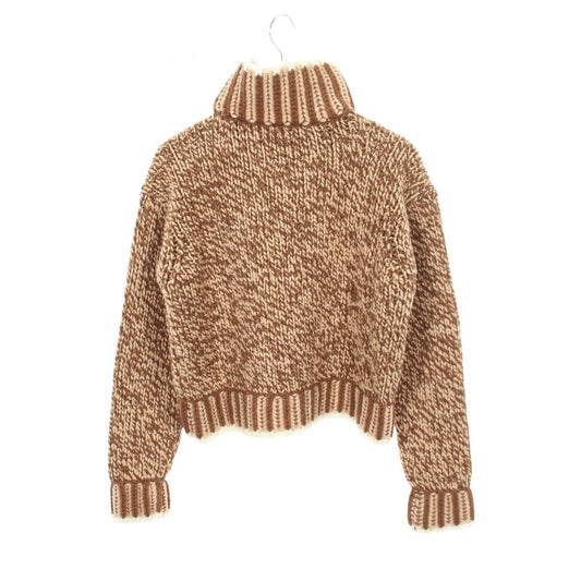 MONCLER Brown Wool Turtleneck Sweater Size S